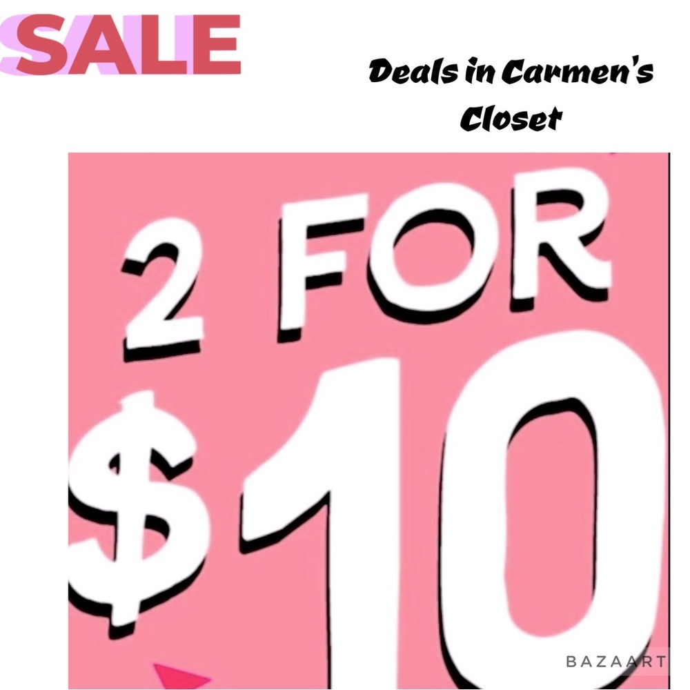 SALE …Combine any 2/$10 items in ANY CATEGORIES (Women’s,Men’s,Kid’s,Home, etc)​